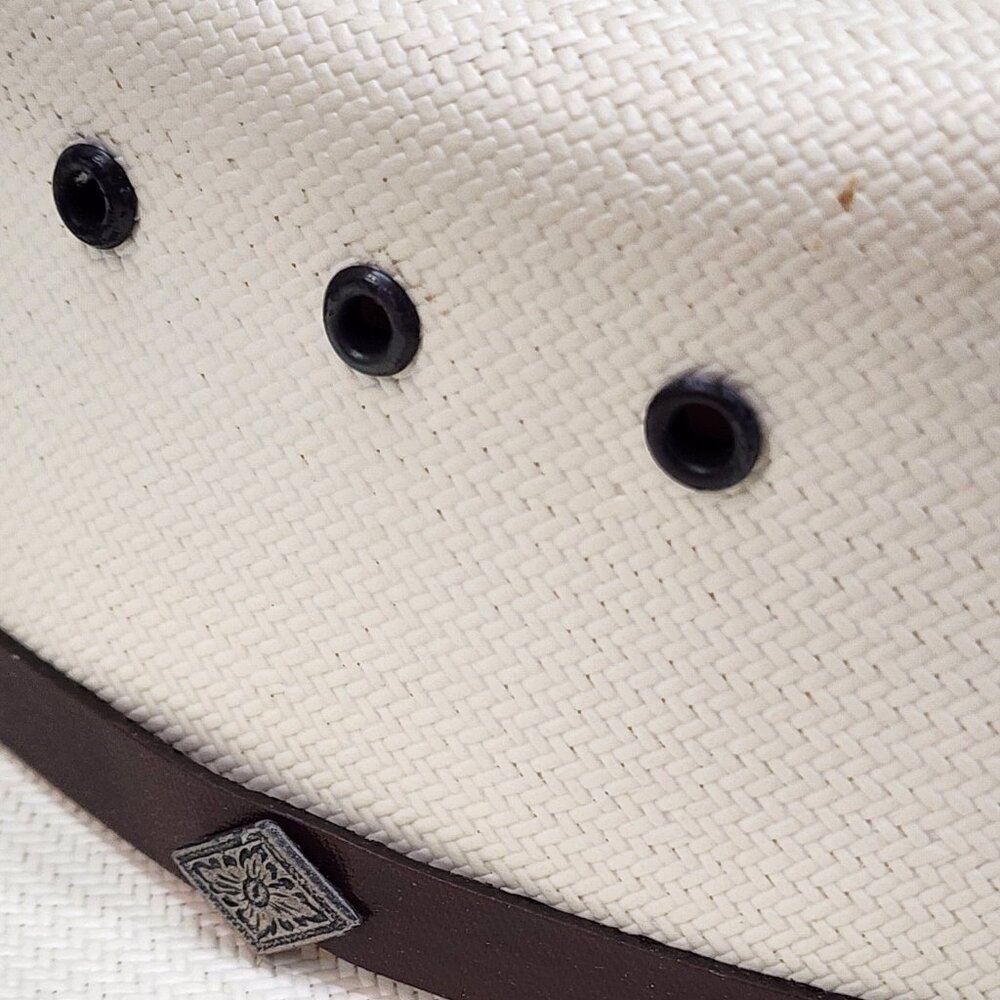 Cowboy Hat Tombstone Maverick Western Ivory White Royalty Plus Wear w Box Size 7 - Picture 6 of 14